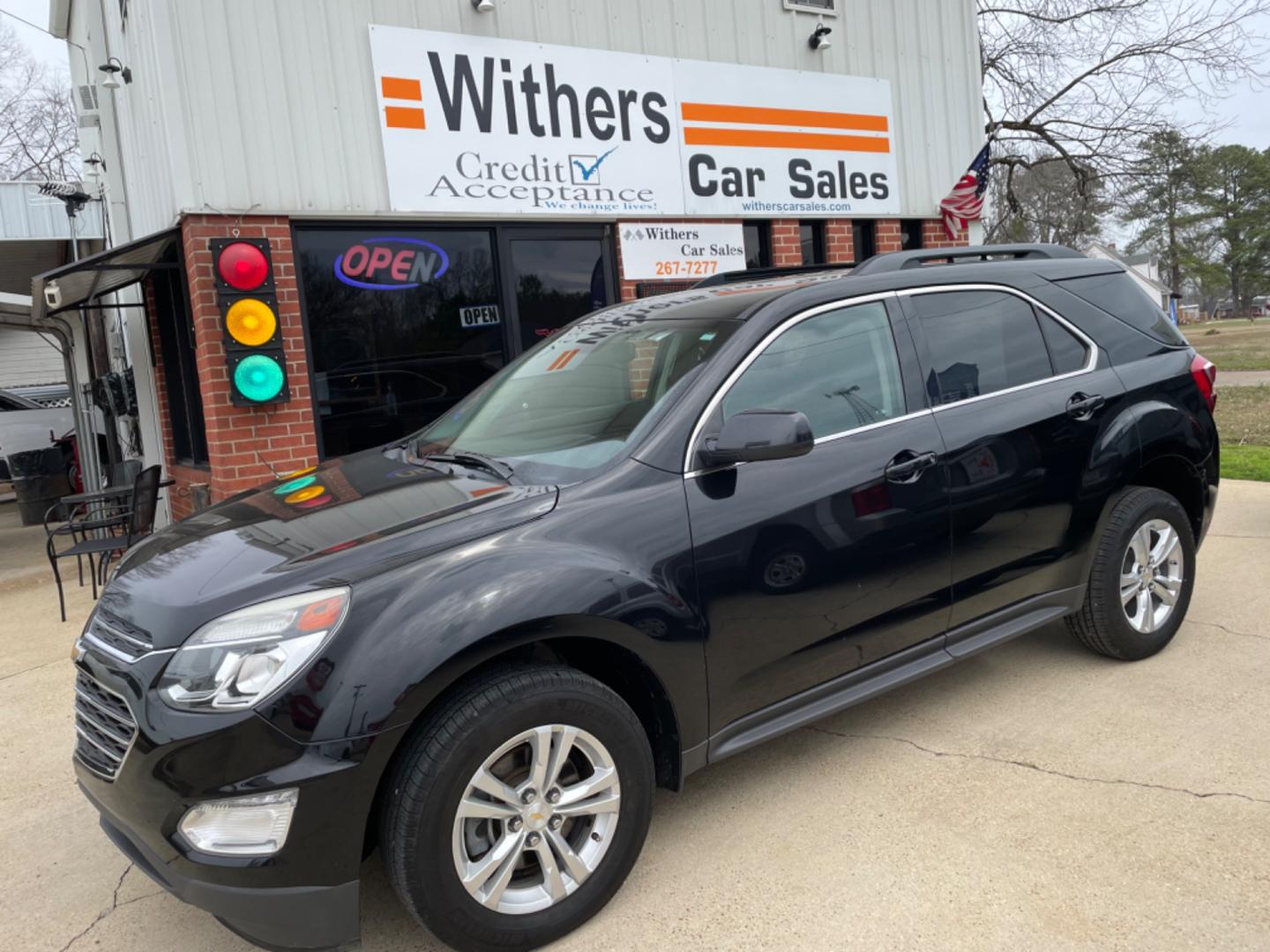 2016 Black /Black Chevrolet Equinox LT 2WD (2GNALCEK5G6) with an 2.4L L4 DOHC 16V FFV engine, 6A transmission, located at 204 Hwy. 16 East, Carthage, MS, 39051, (601) 267-7277, 0.000000, 0.000000 - Photo#0